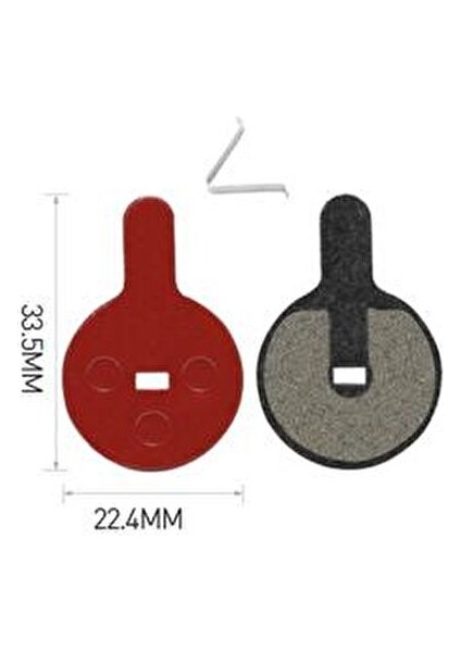 DT-912 Disk Fren Balatası Yüksek Performanslı 1 Çift 33.5 mm x 22.4 mm fiyatları