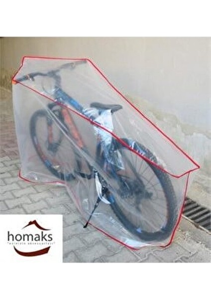 Bisiklet Koruma Örtüsü Polietilen Malzeme ile 175x70x100 cm Şeffaf Tasarım indirimleri