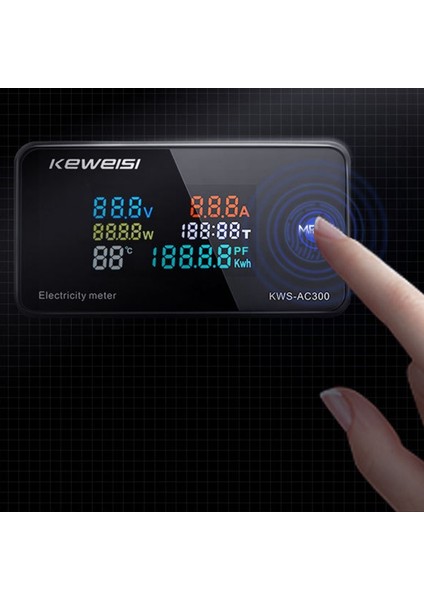 Keweisi, KWS-AC300 Dijital Voltmetre Ac 50-300V Voltaj 45-65Hz Güç Enerji Ölçer LED Wattmetre 0-10A Detektörü A (Yurt Dışından) indirimleri