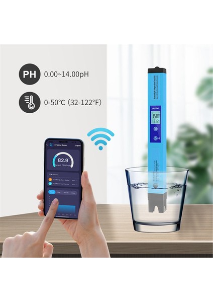 Dijital Su Kalitesi Analizörü, Ph Metre Dijital 2 1 Ph Temp Metre Arka Işığı Ph Su Test Cihazı Büyüyen Besinler Için (Yurt Dışından) fiyatları