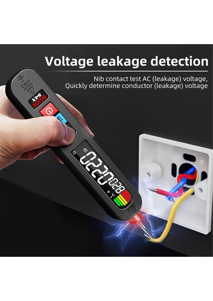 Bıde Voltaj Test Cihazı Kalemi 12-300V Şarj Temassız Algılama Sızıntısı Canlı Tel Koparma Noktası Bulucu Taşınabilir Hanehalkı, B (Yurt Dışından) fiyatları
