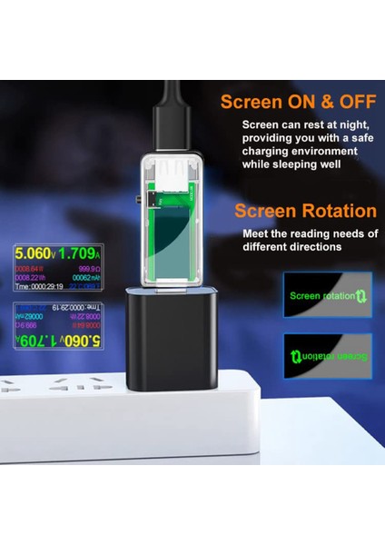 USB 3.0 Test Cihazı, IPS Renk Görüntüleme Dijital Multimetre Voltajı ve Akım Monitörü, Dc 5.1A/30V/150W Güç Ölçer Test Cihazı (Yurt Dışından) fiyatları