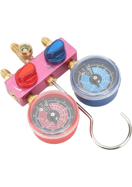 HS-M02 Soğutucu Diyagnostik Manifold Göstergesi G1/4 Durum Manometre Basınç Göstergesi Soğutma Aracı R22/32/R410A (Yurt Dışından) fiyatları