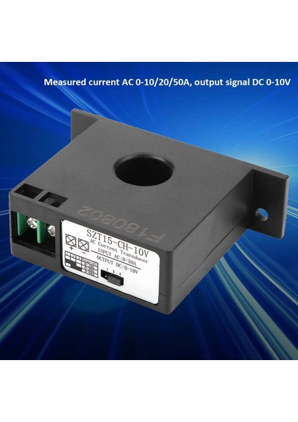 Yüksek Doğruluk Ac Akım Dönüştürücü Verici Ac 0-50A-DC 0-10V SZT15-CH-10V Kendi Kendine Güçlü Mevcut Karşılıklı Indüktör (Yurt Dışından) fiyatları