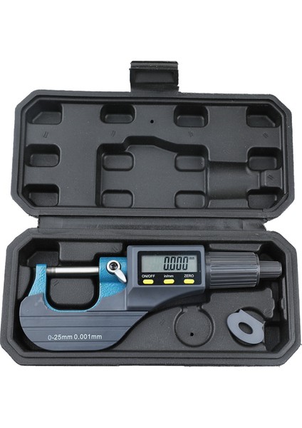 Dijital Mikrometre, Profesyonel Inç/metrik Ölçüm Araçları 0.00005INCH/0.001MM Çözünürlük Kalınlık Göstergesi (Yurt Dışından)