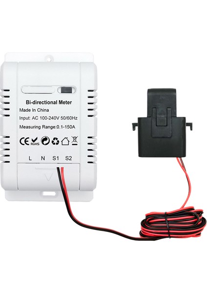 Güneş Pv Çift Yönlü Iki Yönlü Zigbee Enerji Ölçer Kelepçe Akım Sensörü Tuya Kwh Monitör Otomasyonu 110V 240VAC (Yurt Dışından) fırsatları