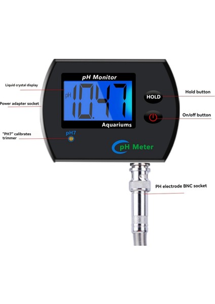 Dijital Ph Metre Akvaryum Içme Suyu Çevrimiçi Ph Monitörü Profesyonel Doğru Su Kalitesi Test Cihazı Ab Fişi (Yurt Dışından) fiyatları
