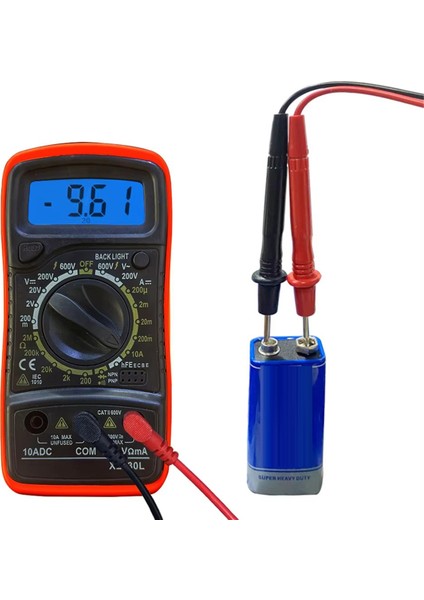 XL830L Elde Taşınan Dijital Multimetre LCD Arka Işığı Taşınabilir Ac/dc Ammetre Voltmetre Ohm Voltaj Test Cihazı Metre Multimetro B (Yurt Dışından) indirimleri