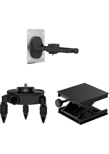 Evrensel Seviye Ölçüm Yardımcı Aksesuarları (Dönen Base/ayarlanabilir Kaldırma Platformu/duvar Braketi) 3pcs/set (Yurt Dışından)