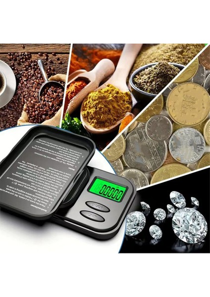 Hassas Cep Ölçeği 1000G x 0.01G - Dijital Gram Gıda Takıları Ons/tahıllar Arka Aydınlatmalı LCD - Mini Ölçekli (Yurt Dışından) indirimleri