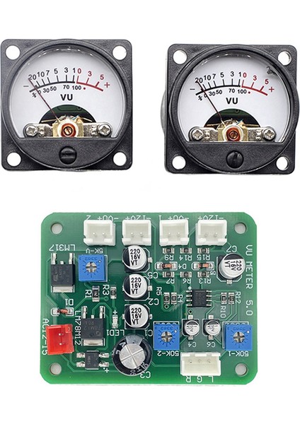 Vu Seviye Ses Seter Stereo Amplifikatör Kart+2pcs Vu Metre 9-12V Dc Stereo Amplifikatör Kartı Seviye Göstergesi (Yurt Dışından) fırsatları