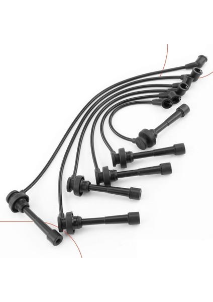 MD997506 MR976524 Mitsubishi Pajero Montero Için Buji Kablosu Seti 1990-2004 L200 Kamyon 6G72, 6pcs (Yurt Dışından) modelleri