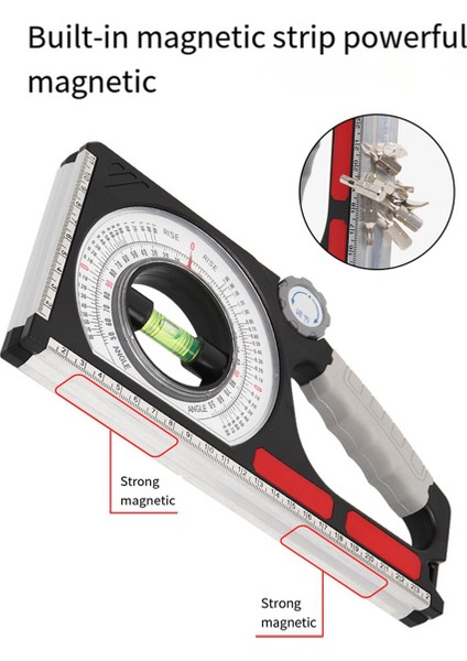 Mühendislik Eğim Ölçeği Eğim Ölçüm Cetvel Manyetik Yamaç Ölçüm Enstrümanı Profesyonel Eğim Ölçüm Aracı (Yurt Dışından) fırsatları