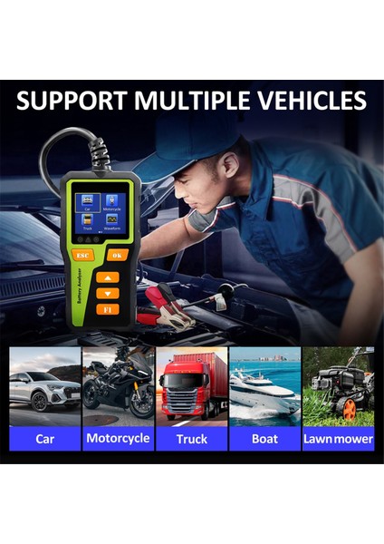 Bt-30 Pil Test Cihazı Yük Test Cihazı Pil Test Cihazı Dijital Araba Pil Analizörü Çoğu Pil Için (Yurt Dışından) fırsatları