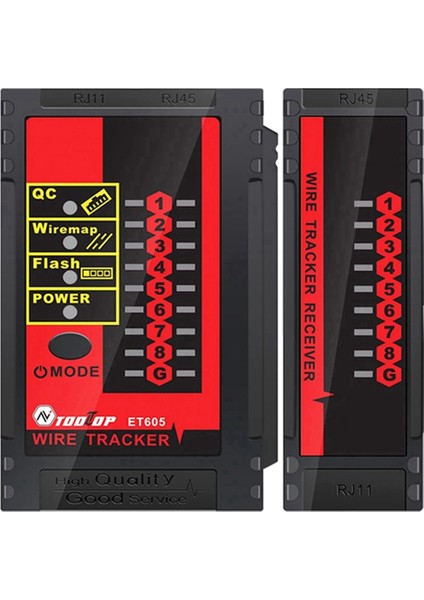 Tooltop ET605 Ağ Kablo Test Cihazı Poe Qc Lan Kablo Eşleştirme Kontrolü Tarama Kablosu Kablosu Kablo Test Cihazı Ağı Onarım Tespiti (Yurt Dışından)