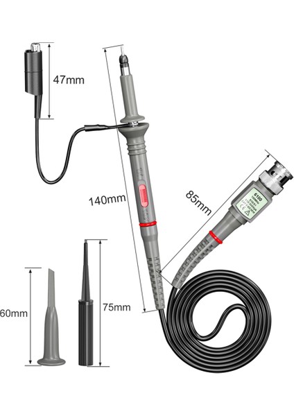 CKT014 Aksesuarlı Evrensel Osiloskop Probları Kıt Piercing Prob ile Bnc Test Kurşunlu 100MHZ 1x 10X (Yurt Dışından) indirimleri