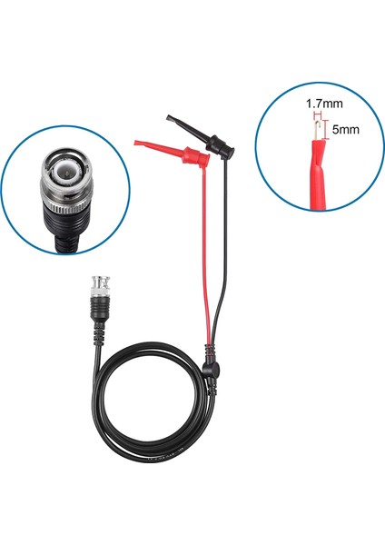 Aksesuarlı P2200 Osiloskop Probu 200MHZ Osiloskop Klips Probları 1x 10X Bnc Mini Grabber Test Kue (Yurt Dışından) fırsatları