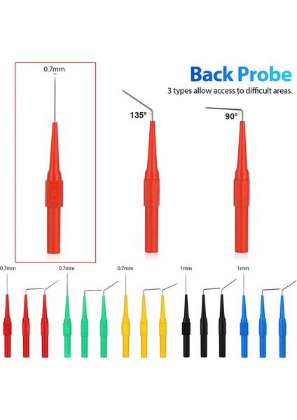 25 Adet Otomotiv Test Kurşun Kiti, Arka Prob Timsah Klipsi, Timsah Klipsi 4mm Muz Fiş Test Probu Arka Prob (Yurt Dışından) fiyatları