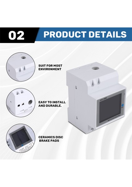 Dın Demiryolu Ac Monitör 6in1 250-450V 100A Voltaj Akım Güç Faktörü Aktif Kwh Elektrik Enerji Frekans Metre Volt Amp (Yurt Dışından) indirimleri