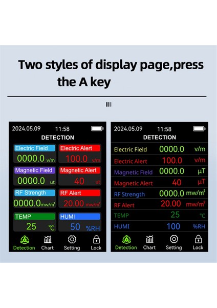 Vt-Er3 5-So -Ter-1 Elektromanyetik Radyasyon Dedektörü Rf ve Sıcaklık ve Nem Ölçümü ile Elektrik Alan Testi Beyaz (Yurt Dışından) fırsatları