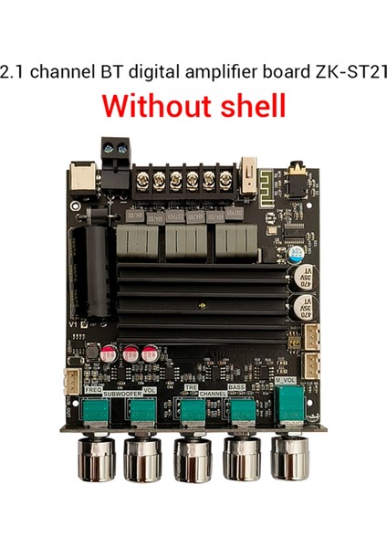 ZK-ST21 Bluetooth Güç Amplifikatör Kartı 2.1 Kanal 100W+100W+200W Subwoofer TPA3221 Dijital Güç Amplifikatör Modülü (Yurt Dışından) indirimleri