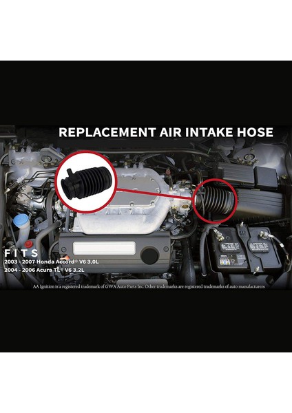 Hava Temizleyici Emme Hortumu Tüpü 17228RCAA00 17228 Honda Acura Tl 2004-2006 Accord V6 03-07 Için Rca A00 (Yurt Dışından) modelleri