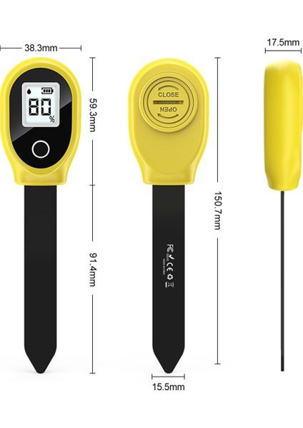 SGS10 Toprak Nem Ölçer, Ev Toprağı Nem Metre Sakıf Bahçecilik Nem Dedektörü, Dijital Ekran Toprak Test Cihazı (Yurt Dışından) fiyatları