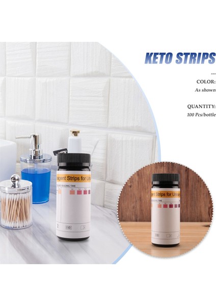 100PCS/ŞIŞE Keton Şeritleri Ev Ketozu Idrar Kilo Ver Analizi Keto Şeritleri (Yurt Dışından) fiyatları