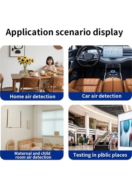 Çok Fonksiyonlu Hava Kalitesi Ölçer Kapalı Hcho Tvoc Karbon Monoksit Co2 Pm2.5 PM10 Sıcaklık ve Nem Dedektörü B (Yurt Dışından) fırsatları