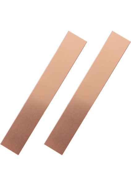 Saf Bakır Anot 2 Adet, 6 x 1 x 0.04 Inç (19 Ga)% 99.95 Yüksek Saflıkta Bakır Elektrot Şeritleri Saf Bakır Shee (Yurt Dışından)