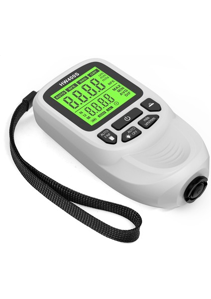 Dijital Araba Boya Kalınlığı Göstergesi HW400S Kaplama Kalınlık Metre Otomotiv Kaplama Ölçüm Cihazı Beyaz (Yurt Dışından)