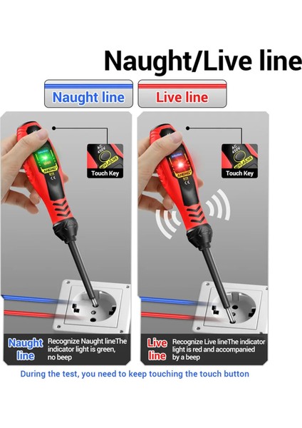 Aneng B18 Çok Fonksiyonlu Profesyonel Elektrikçi Colorlight Voltaj Ekran Tel Kesme Noktası Algılama Akıllı Tornavida Aracı, A (Yurt Dışından) fırsatları