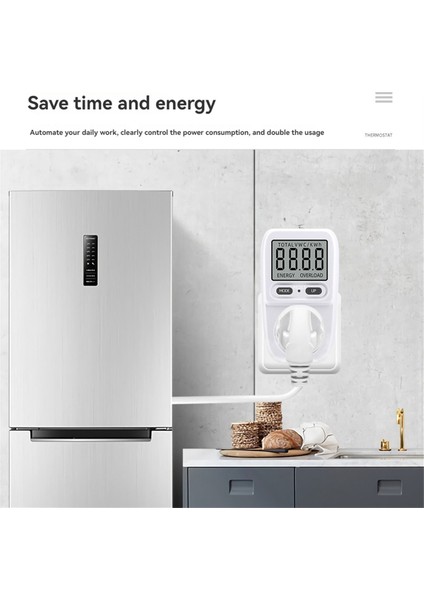 Elektrik Güç Ölçer LCD Enerji Ölçer Soketi Elektrik Test Cihazı Ölçüm Outlet Güç Analizörü Ab Fişi (Yurt Dışından) modelleri