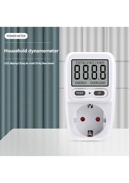 Elektrik Güç Ölçer LCD Enerji Ölçer Soketi Elektrik Test Cihazı Ölçüm Outlet Güç Analizörü Ab Fişi (Yurt Dışından) indirimleri