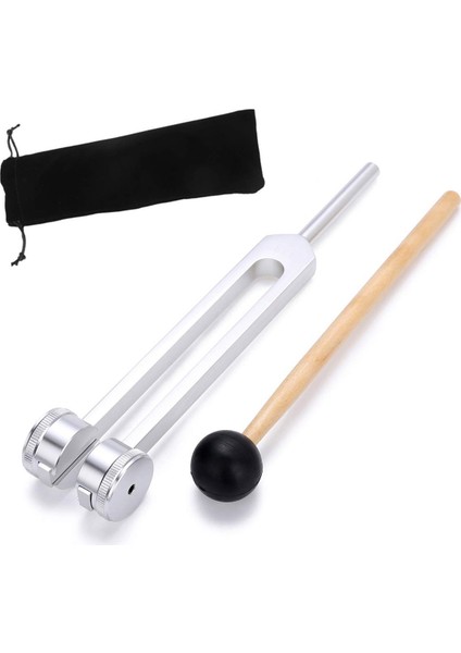 Tuning Fork 128 Hz, C-128 Frekans Alüminyum Alaşım Taylor Hammer ile Iyileşme Çatalı Çatal Çatal (Yurt Dışından)
