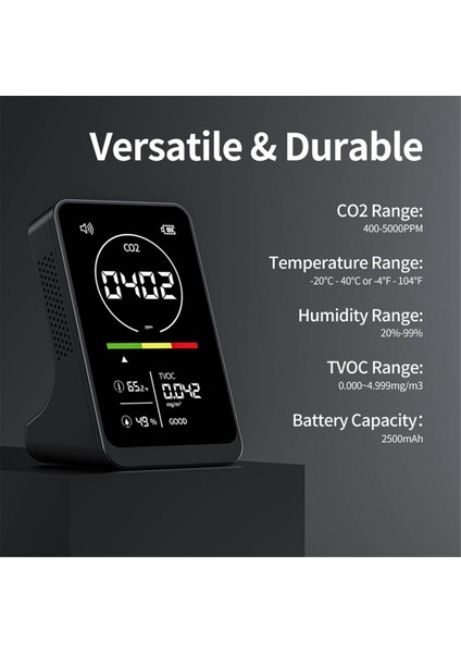 Co2 Kızılötesi Ndır Sensör Hava Kalitesi Dedektörü Karbon Dioksit Sıcaklık Nem Monitör Dijital Gaz Analizörü (Yurt Dışından) fırsatları