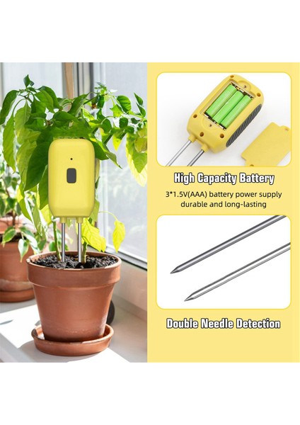 Akıllı Sıcaklık ve Nem Toprak Dedektörü Toprak Bahçesi Bahçesi Dikim Sıcaklığı ve Nem Test Cihazı (Yurt Dışından) indirimleri