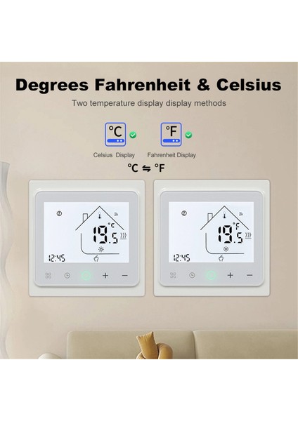 16A Tuya Akıllı Wifi Termostat Su Elektrikli Sıcak Zemin Isıtma Su Gazı Kazan Sıcaklık Kontrolör Alexa White (Yurt Dışından) fiyatları