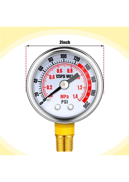 4pcs Hava Kompresörü Tahliye Basınç Emniyet Valfi ve Hava Gösterge Seti, 1/4in Npt Hava Tank Valfi 0-200 Psi Hava Basınç Göstergesi (Yurt Dışından) modelleri