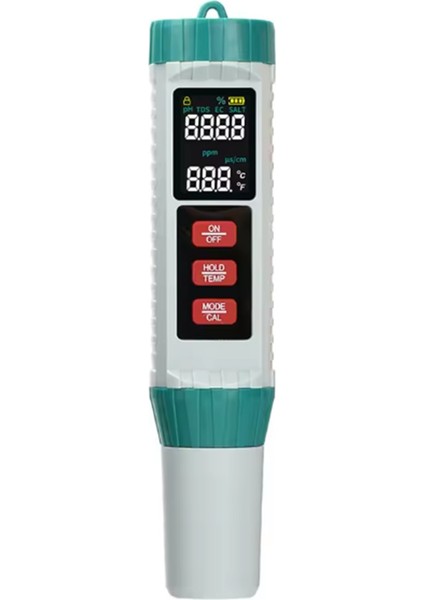 Dijital Klor Metre Ph Test Cihazı 5, 1 Ph/ec/tds/tuz/sıcak Test Cihazı Yüzme Havuzu Dedektörü Için Su Kalitesi Analizörü (Yurt Dışından)