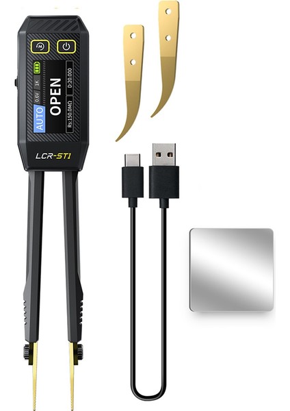 Fnirsi Lcr-St1 Mini Akıllı Tweezer Lcr Smd Esr Test Cihazı Direnç Kapasitans Endüksiyon Süreklilik Diyot Ölçüm Testi (Yurt Dışından) fiyatları