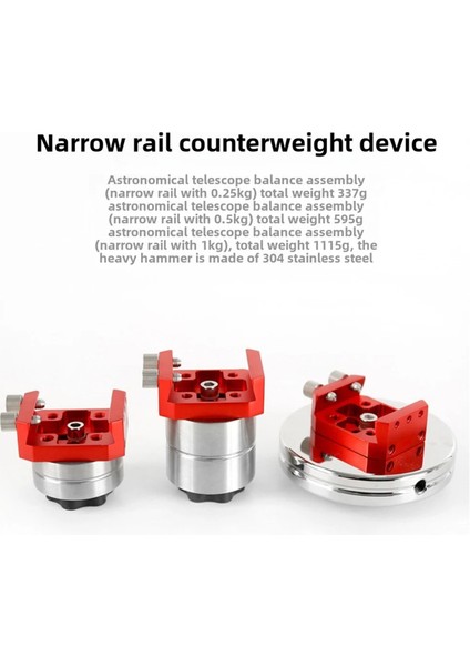Astronomik Teleskop Ağırlık Seti, Dar Geniş Ray, Birincil Ayna Dengeleme Kiti, Teleskop Aksesuarları B (Yurt Dışından) indirimleri