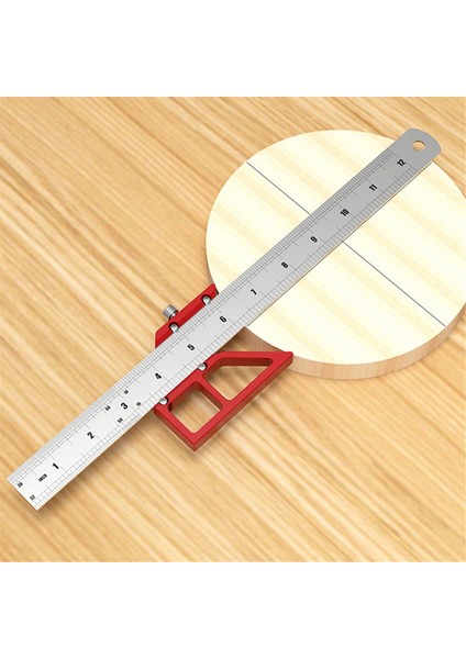 45/90 Derece Dik Açılı Çizgi Gösterge Carpenter Center Bulucu Marangozluk Alüminyum Merkezi Scribing Cetvel (Yurt Dışından) indirimleri