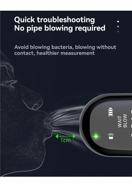 Kompakt Son Derece Hassas Hassas Alkol Dedektörü Şarj Edilebilir Uzun Ömürlü Breathalyzer G1 Çok Dilli Test Cihazı (Yurt Dışından) modelleri