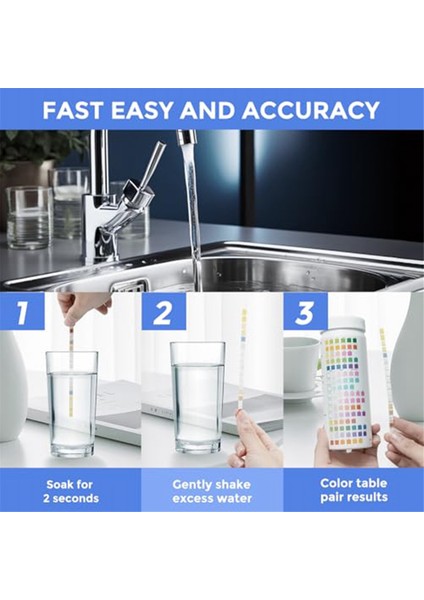 16 1 Arada Su Testi Şeritleri, Içme Suyu Testi Kiti, 100 Şerit Ev Su Kalitesi Test Kiti (Yurt Dışından) fırsatları