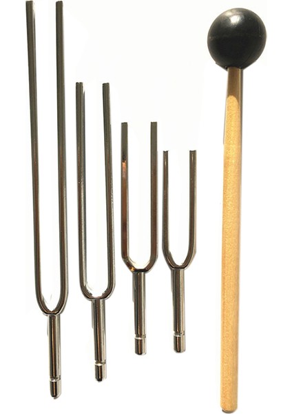 4pcs Doğru Frekans 128Hz 256Hz 512Hz 1024Hz Müzik Ayarlama Çatal Set Müzik Düz Çatal Ölçüm Ölçümü Hammer ile (Yurt Dışından) fiyatları