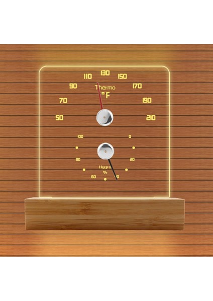 Sauna Termometresi 2 In 1 Fahrenheit Termometre Higometre, Sauna Odası Otel Için LED Hafif Sauna Aksesuarları (Yurt Dışından) fırsatları