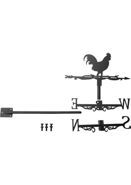 Cockerel Weather Vane - Açık Hava Çiftliği Bahçesi 1 Adet Için Dekoratif Rüzgar Yönü Göstergesi (Yurt Dışından)