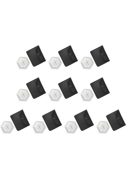 10 Adet Islak Film Tarağı 25-3000UM Kalınlık Göstergesi Yüksek Doğruluk Paslanmaz Çelik Depolama Çantası (Yurt Dışından)