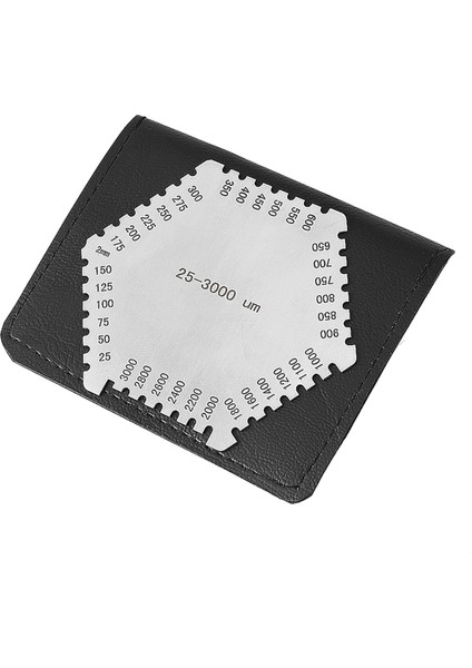 10 Adet Islak Film Tarağı 25-3000UM Kalınlık Göstergesi Yüksek Doğruluk Paslanmaz Çelik Depolama Çantası (Yurt Dışından) modelleri